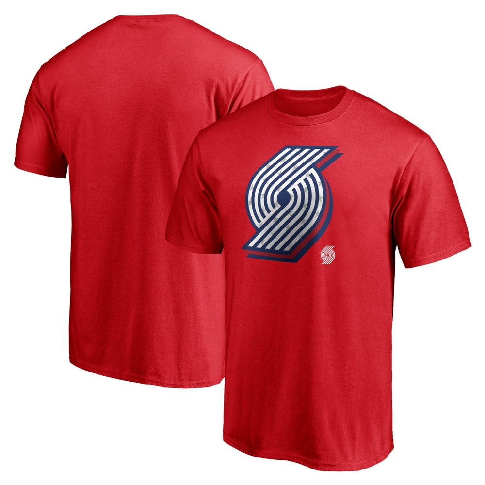 Portland Trail Blazers Red White & Team T-Shirt - Red for sale