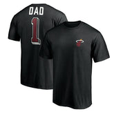 Miami Heat Number One Dad T-Shirt - Black cheap