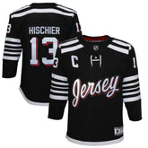 Nico Hischier New Jersey Devils Youth 2021/22 Alternate Premier Player Jersey - Black Jerseys