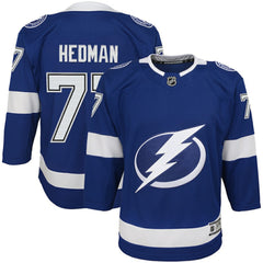 Victor Hedman Tampa Bay Lightning Youth Home Premier Player Jersey - Blue Jerseys