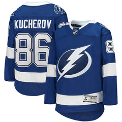Nikita Kucherov Tampa Bay Lightning Youth Home Premier Player Jersey - Blue Jerseys