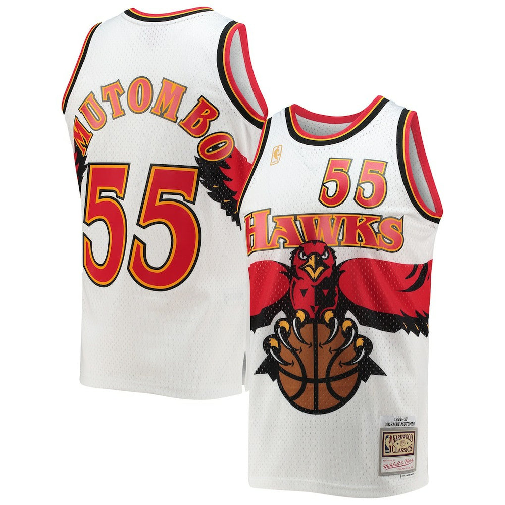 Dikembe Mutombo Atlanta Hawks 1996/97 Hardwood Classics Swingman Jersey - White discount
