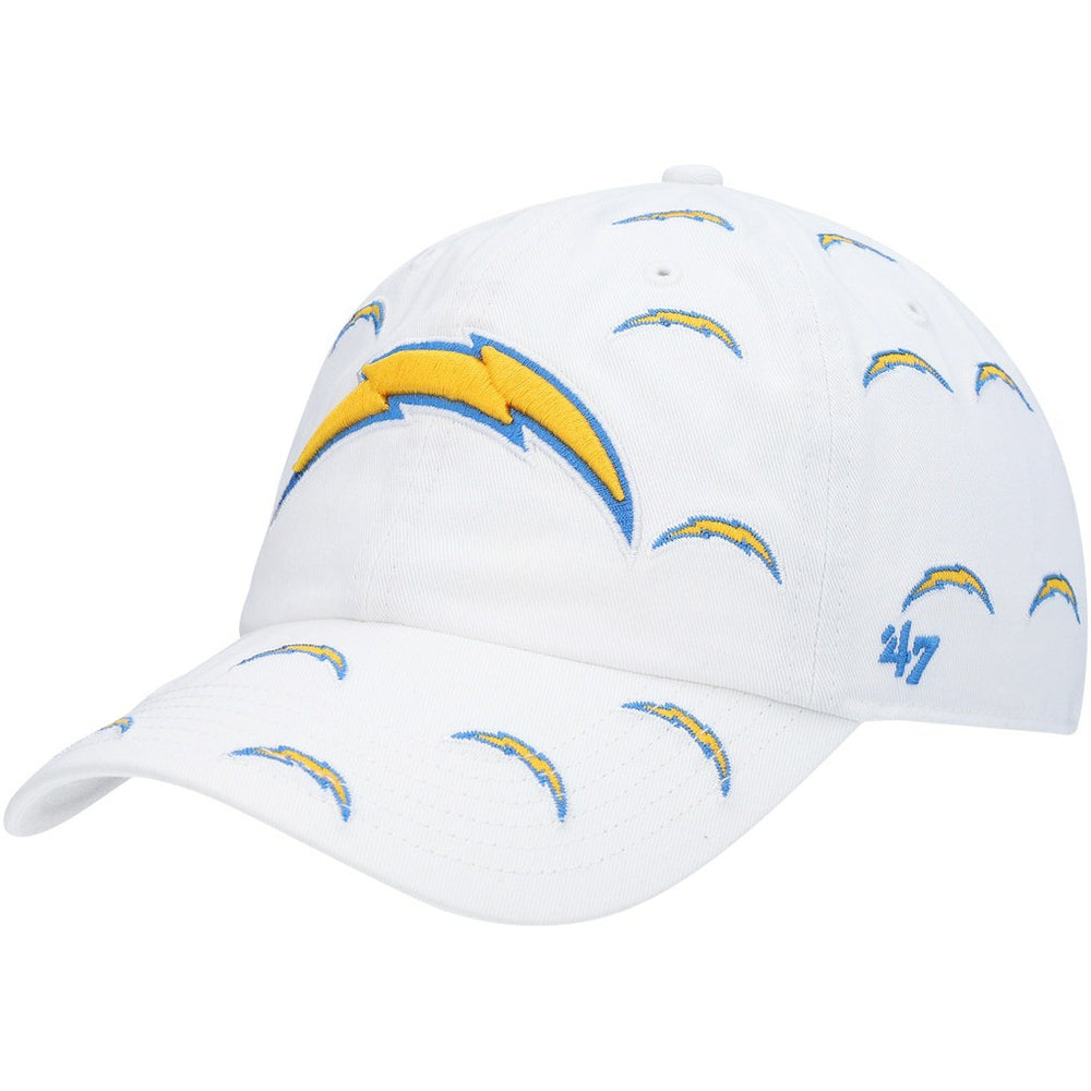 Los Angeles Chargers '47 Women's Team Confetti Clean Up Adjustable Hat - White outlet