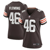 Don Fleming Cleveland Browns Women's Retired Player Jersey - Brown for sale
