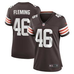 Don Fleming Cleveland Browns Women's Retired Player Jersey - Brown for sale