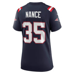 Jim Nance New England Patriots Women's Retired Player Jersey - Navy on sale