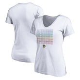 Pittsburgh Penguins Women's City Pride V-Neck T-Shirt - White T-shirts