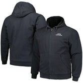 Seattle Seahawks Dunbrooke Big & Tall Dakota Canvas Hoodie Full-Zip Jacket - Charcoal cheap
