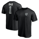 Los Angeles Kings Number One Dad Logo T-Shirt - Black T-shirts