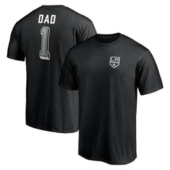 Los Angeles Kings Number One Dad Logo T-Shirt - Black T-shirts