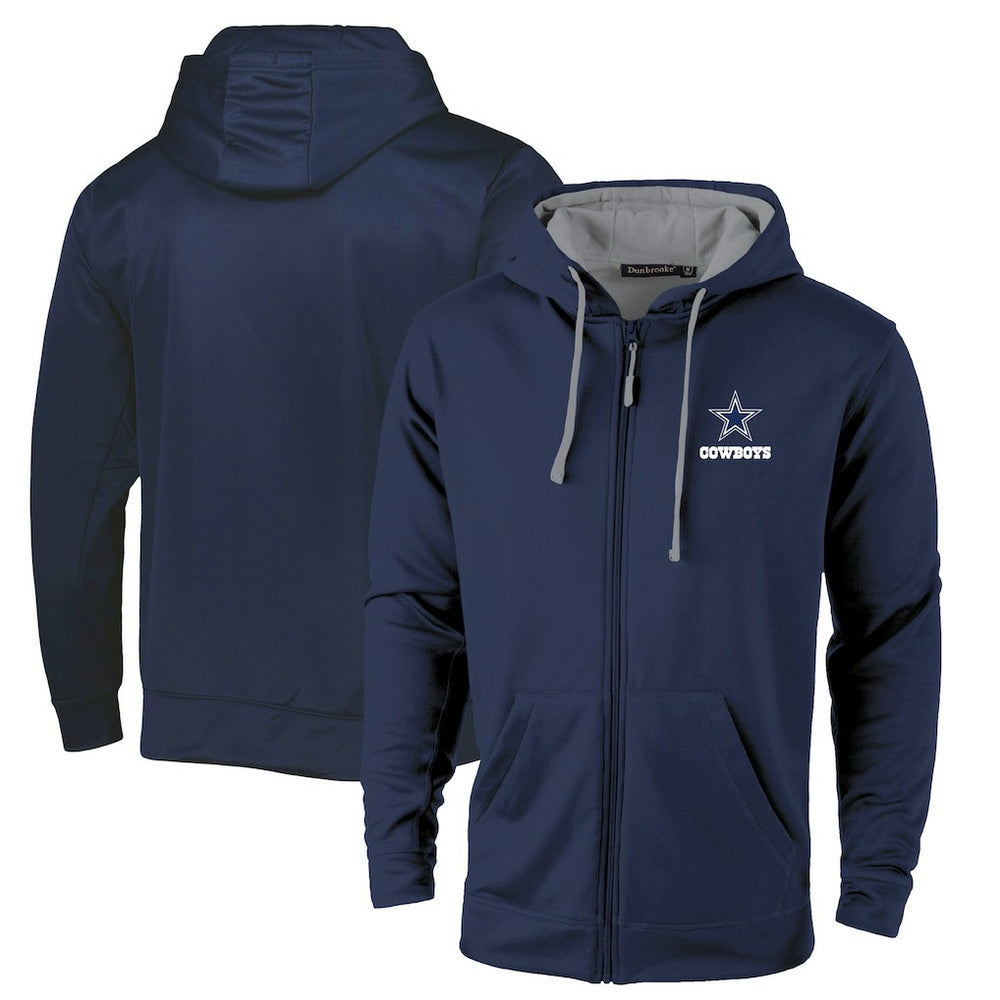Dallas Cowboys Dunbrooke Apprentice Full-Zip Hoodie - Navy/Gray discount