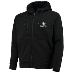 New Orleans Saints Dunbrooke Shag Tri-Blend Full-Zip Raglan Hoodie - Black outlet