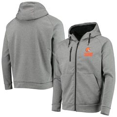 Cleveland Browns Dunbrooke Shag Tri-Blend Full-Zip Raglan Hoodie - Charcoal on sale