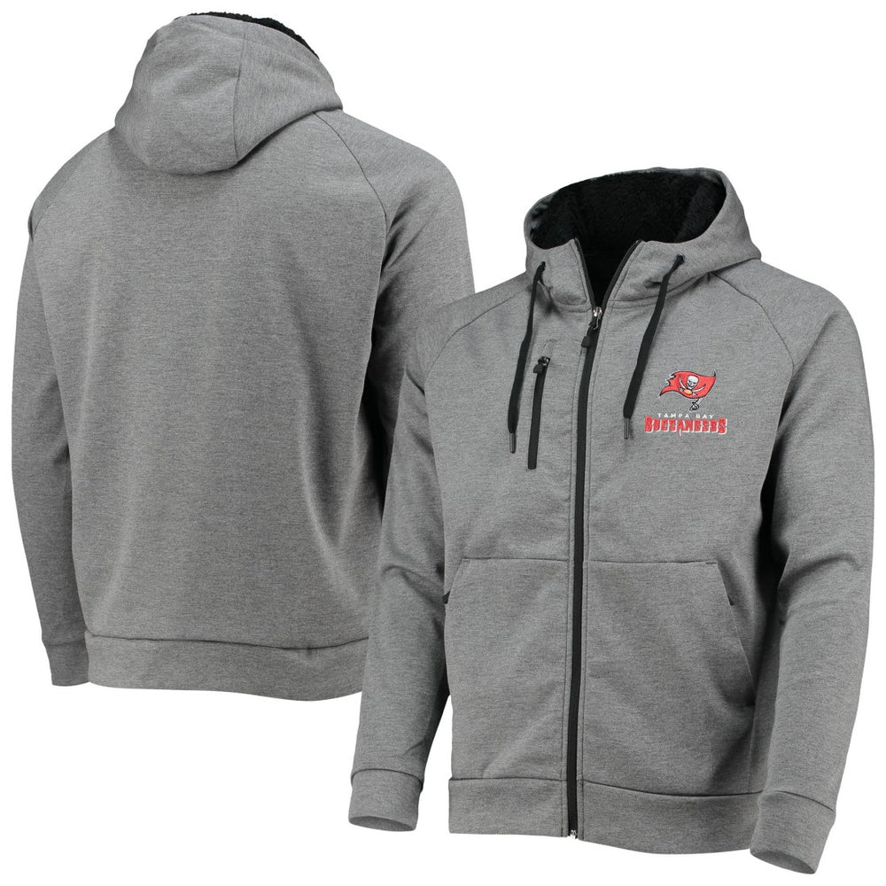Tampa Bay Buccaneers Dunbrooke Shag Tri-Blend Full-Zip Raglan Hoodie - Charcoal discount