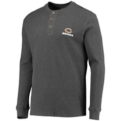 Chicago Bears Dunbrooke Logo Maverick Thermal Henley Long Sleeve T-Shirt - Heathered Gray cheap