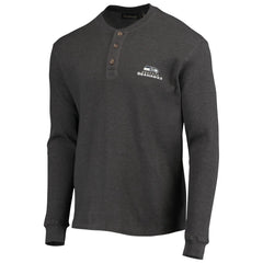 Seattle Seahawks Dunbrooke Logo Maverick Thermal Henley Long Sleeve T-Shirt - Heathered Gray sale