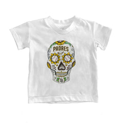 San Diego Padres Tiny Turnip Youth Sugar Skull T-Shirt White