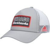 Chicago Blackhawks adidas Locker Room Foam Trucker Snapback Hat - Gray/White Hats