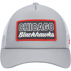 Chicago Blackhawks adidas Locker Room Foam Trucker Snapback Hat - Gray/White Hats