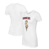 Arizona Diamondbacks Tiny Turnip Women's Triple Scoop T-Shirt White