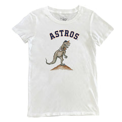 Houston Astros Tiny Turnip Women's TT Rex T-Shirt White