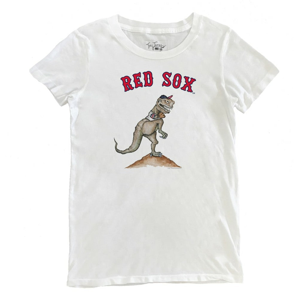 Boston Red Sox Tiny Turnip Women's TT Rex T-Shirt White