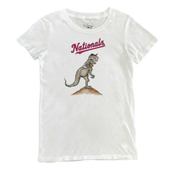 Washington Nationals Tiny Turnip Women's TT Rex T-Shirt White
