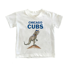 Chicago Cubs Tiny Turnip Youth TT Rex T-Shirt White