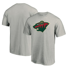 Minnesota Wild Primary Logo T-Shirt - Heather Gray T-shirts
