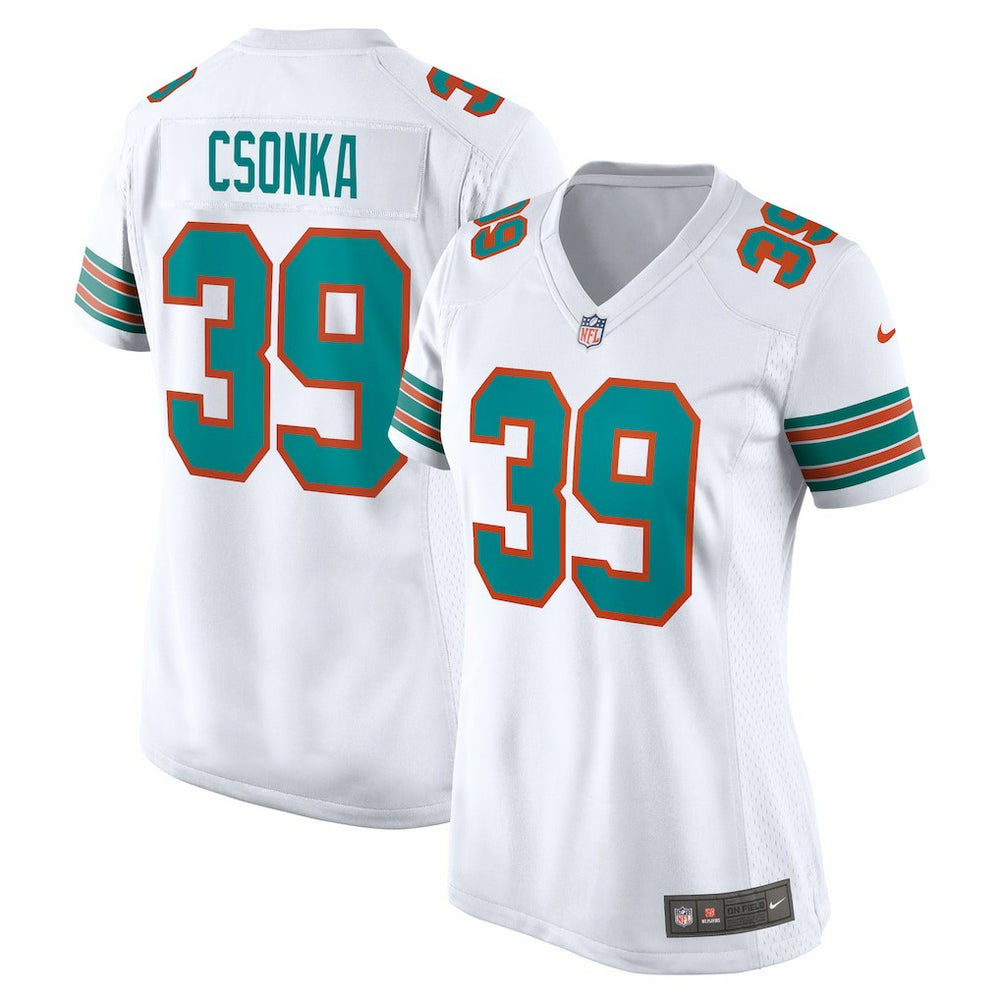 Larry Csonka Miami Dolphins Retired Player Jersey - White discount