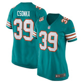 Larry Csonka Miami Dolphins Women's Retired Player Jersey - Aqua on sale