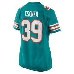 Larry Csonka Miami Dolphins Women's Retired Player Jersey - Aqua on sale