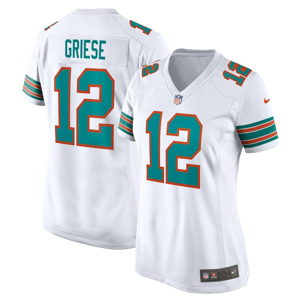 Bob Griese Miami Dolphins Women's Retired Player Jersey - White cheap