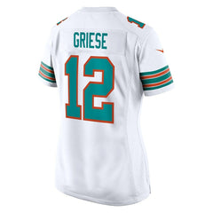 Bob Griese Miami Dolphins Women's Retired Player Jersey - White cheap