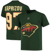 Kirill Kaprizov Minnesota Wild Youth Player Name & Number T-Shirt - Green T-shirts