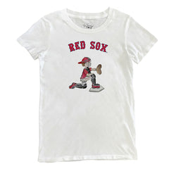 Boston Red Sox Tiny Turnip Women's Caleb the Catcher T-Shirt White