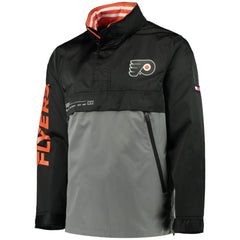 Philadelphia Flyers Tommy Hilfiger Anorak Quarter-Zip Hoodie Jacket - Black/Gray Hoodies