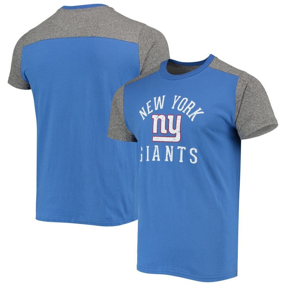 New York Giants Majestic Threads Field Goal Slub T-Shirt - Royal/Gray outlet