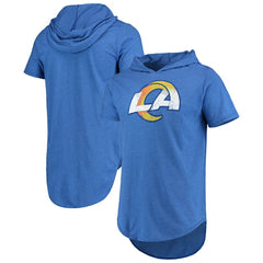 Los Angeles Rams Majestic Threads Primary Logo Tri-Blend Hoodie T-Shirt - Royal cheap