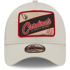 Arizona Cardinals New Era Happy Camper A-Frame Trucker 9FORTY Snapback Hat - Khaki/White online