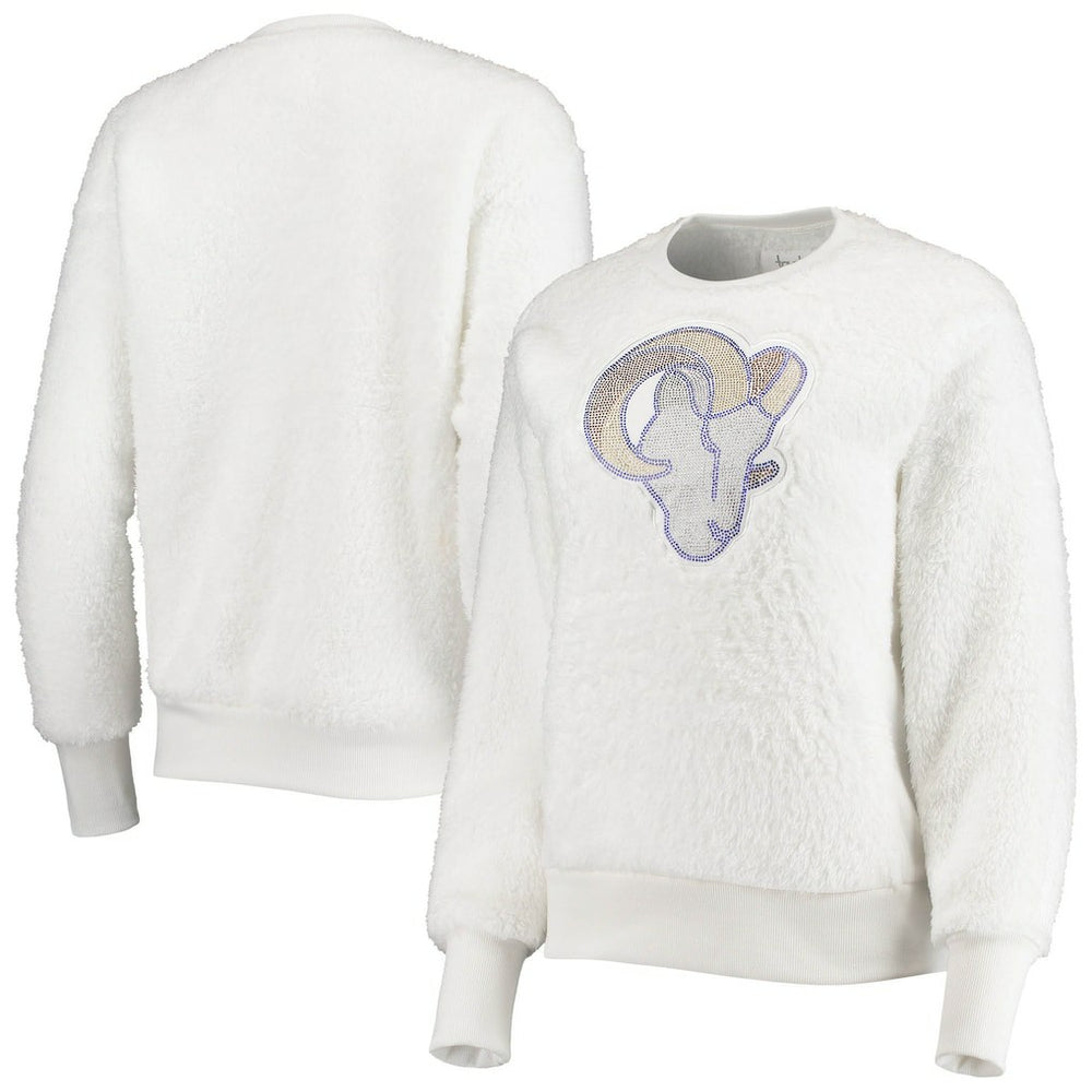 Los Angeles Rams Touch Women's Milestone Tracker Pullover Sweatshirt - White for sale