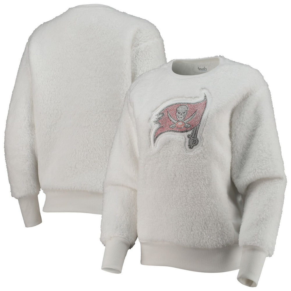 Tampa Bay Buccaneers Touch Women's Milestone Tracker Pullover Sweatshirt - White sale