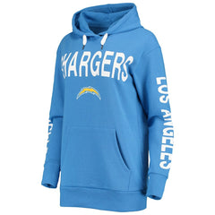 Los Angeles Chargers G-III 4Her by Carl Banks Women's Extra Point Pullover Hoodie - Powder Blue outlet