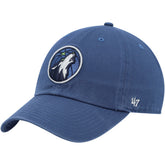 Minnesota Timberwolves '47 Core Logo Clean Up Adjustable Hat - Blue online
