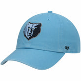 Memphis Grizzlies '47 Core Logo Clean Up Adjustable Hat - Light Blue sale