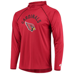 Arizona Cardinals Starter Raglan Long Sleeve Hoodie T-Shirt - Cardinal cheap