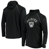 Las Vegas Raiders Starter Throwback Raglan Hoodie Long Sleeve T-Shirt - Black online