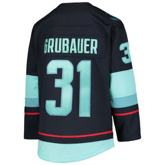 Philipp Grubauer Seattle Kraken Youth Home Premier Player Jersey - Deep Sea Blue Jerseys