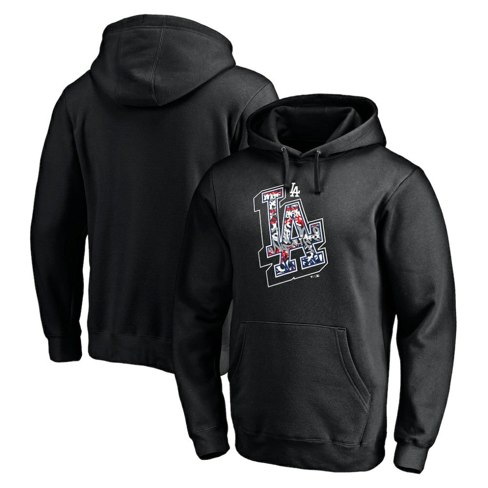 Los Angeles Dodgers Hometown Fitted Pullover Hoodie Black