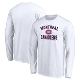 Montreal Canadiens Victory Arch Long Sleeve T-Shirt - White T-shirts